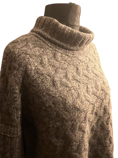 Alpaka Strickpullover grau 38 40 M L Rollkragen | Fabelhaft by Karin Glasmacher | Oversize