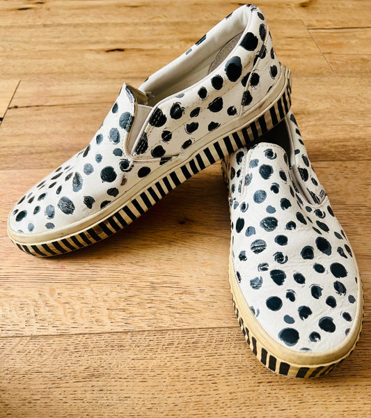 Vans x & Other Stories Slip-On Gr. 38 – Rar Collab – Leder Punkte Dalmatiner