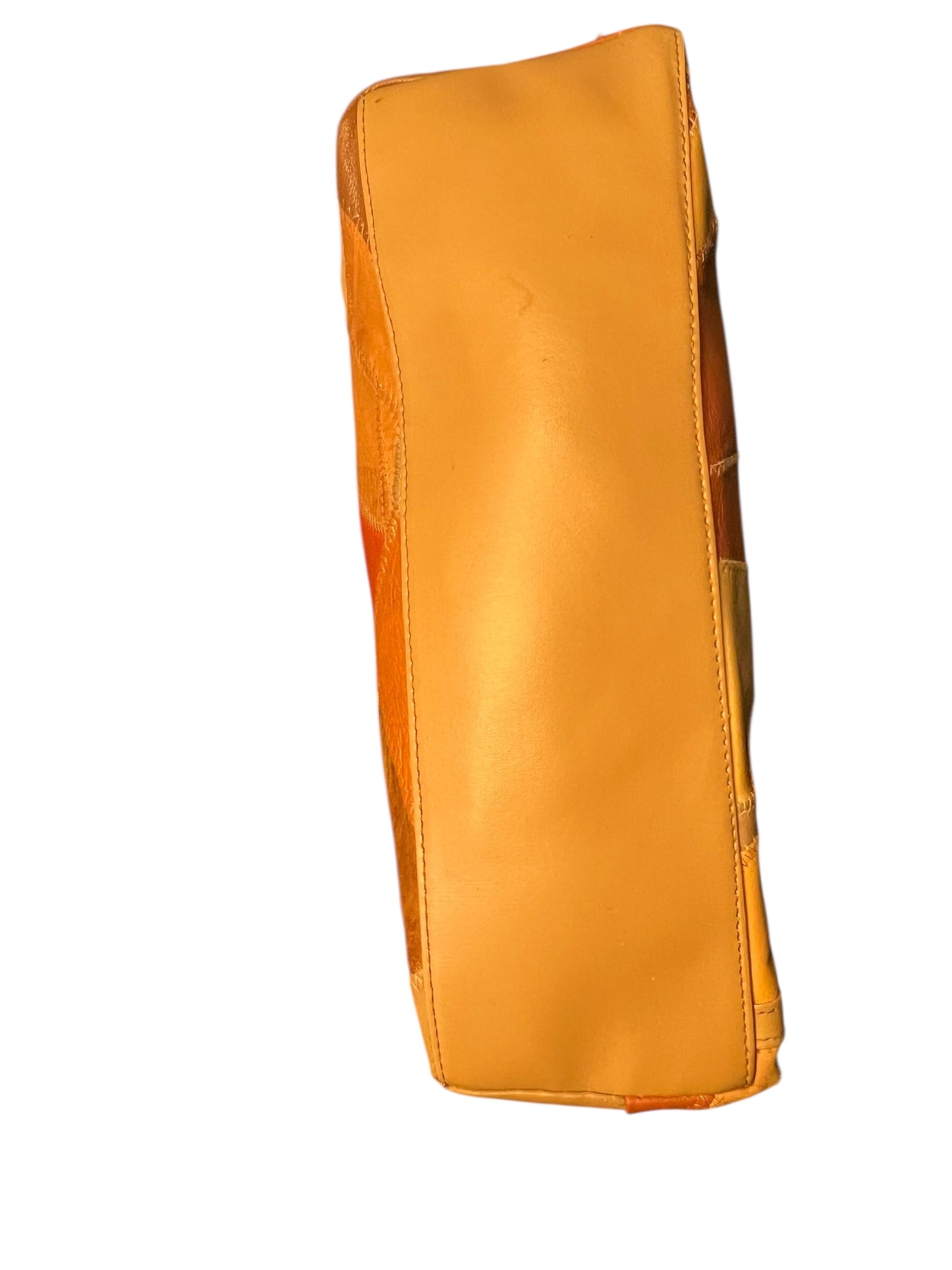 Vintage y2k Patchwork Tasche Braun/Beige – Stefano – Schultertasche – 31×21 cm