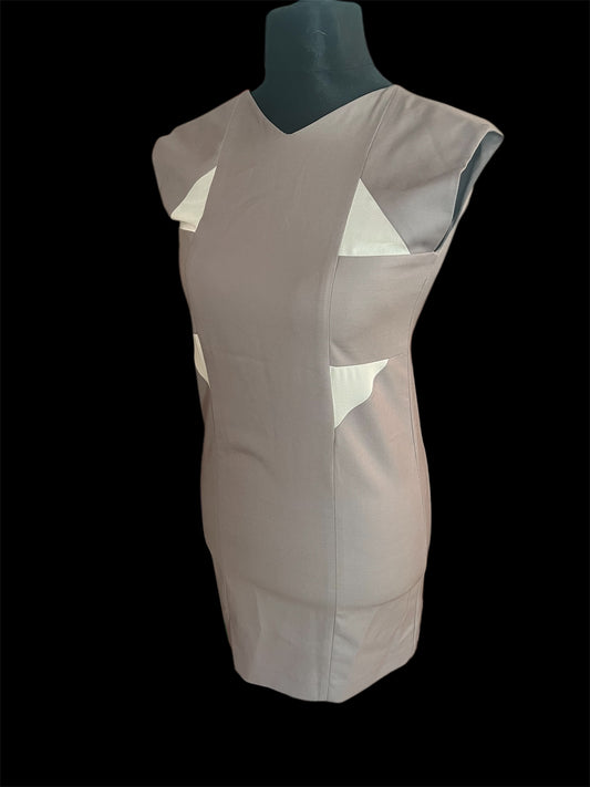 Designer Kleid XS 34 Kilian Kerner Berlin Taupe Neu Musterstück Einzelstück Elegant