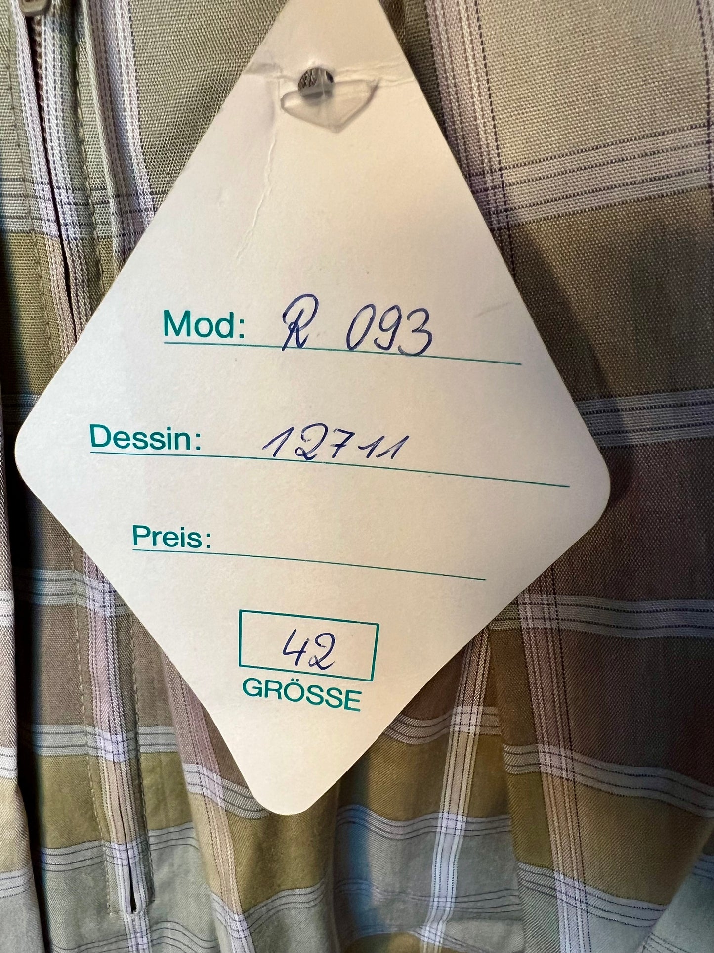 Vintage RASP Trachten Rock 42 Karo Grün Faltenrock A-Linie Grunge Academia Deadstock Neu m. Etikett