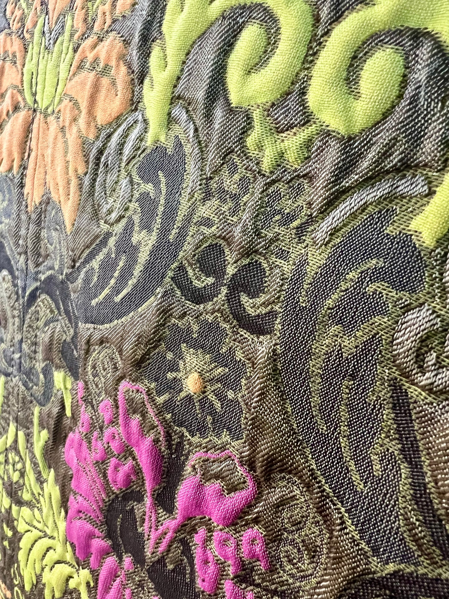 Vintage Laurél Blazer Gr. 38 – 3D Floral Print, bunter Statement-Blazer, Retro Chic