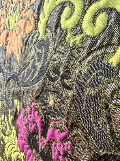 Vintage Laurél Blazer Gr. 38 – 3D Floral Print, bunter Statement-Blazer, Retro Chic