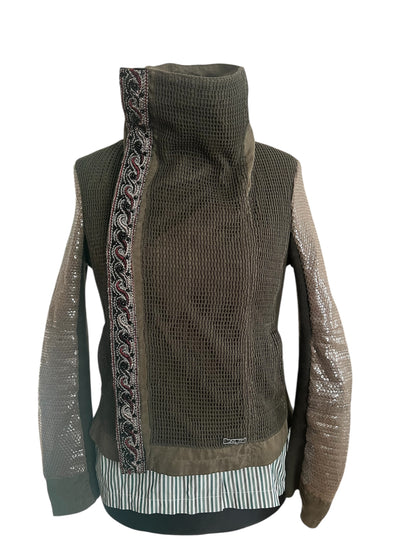 Desigual Wendejacke / Bikerjacke – Gr. 36 – Boho/Bohemian Style – Seltenes Modell