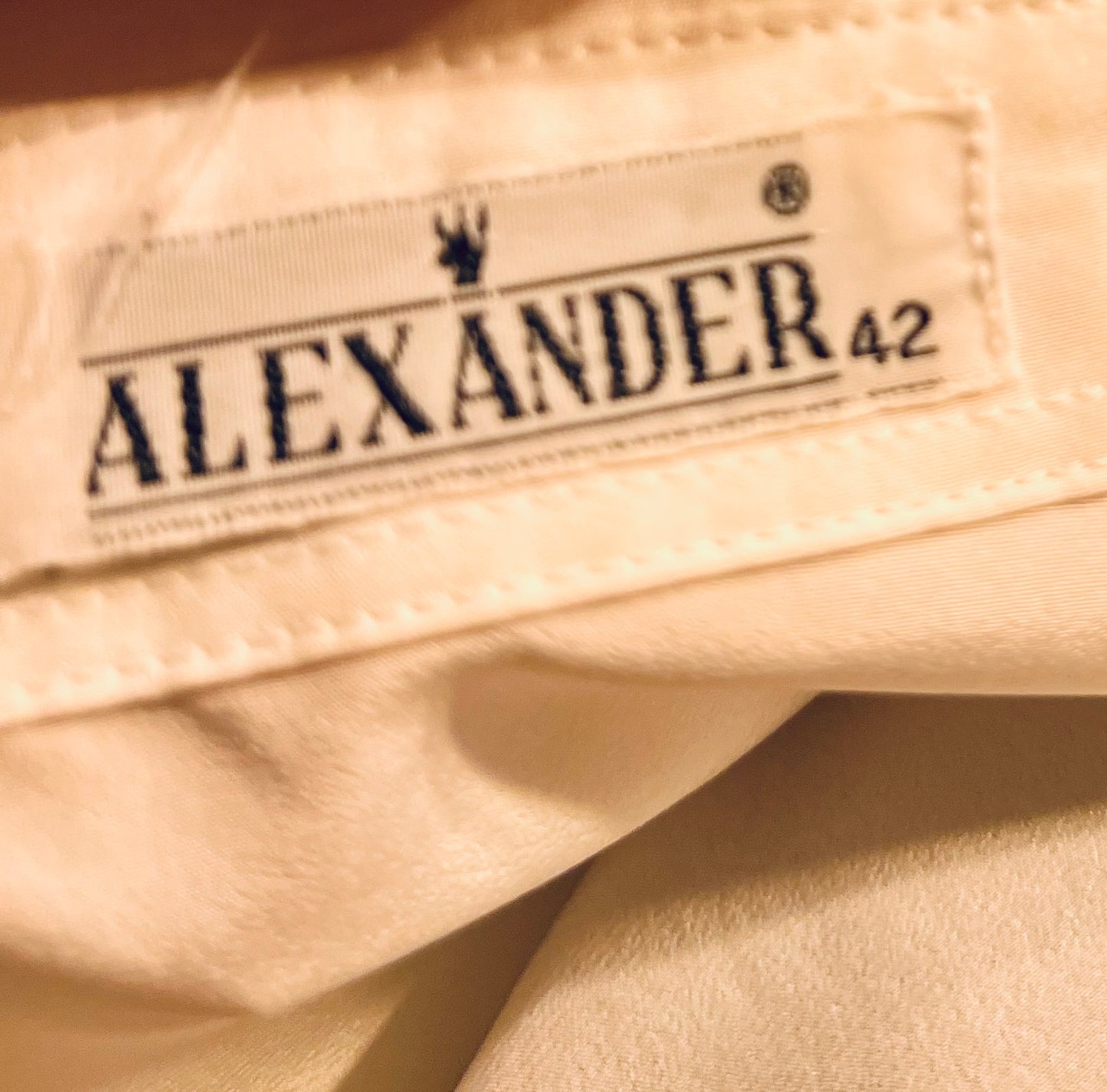 Vintage Alexander Bluse Gr. 42 | Weiß mit Gelben Details & Goldknöpfen | 80s Retro Statement Piece