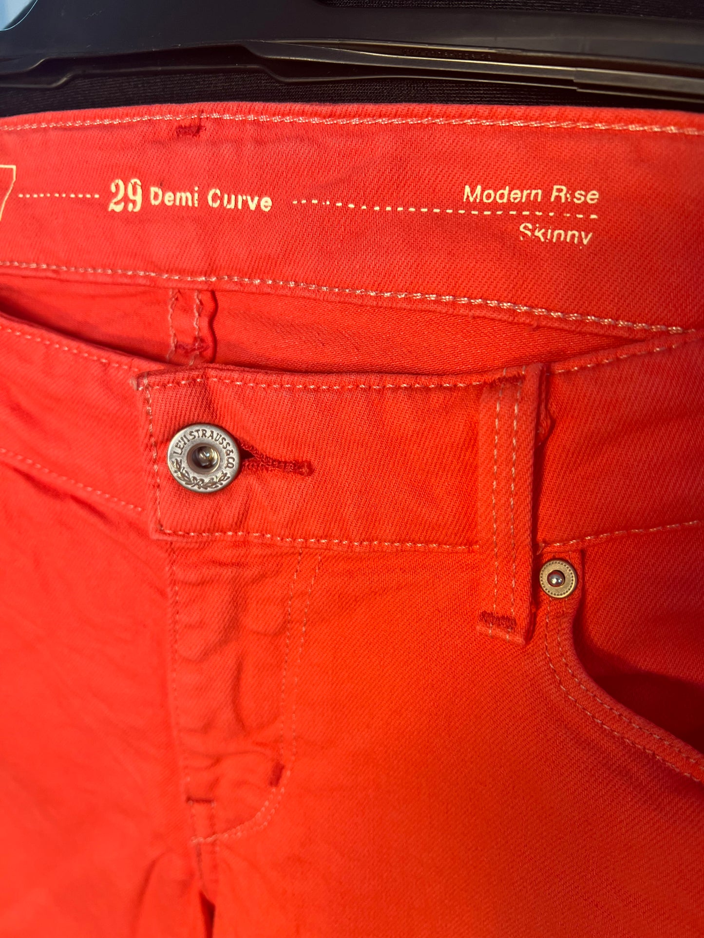Levi’s Demi Curve Modern Rise Skinny Jeans Rot W29 – Neuwertig M 38 y2k