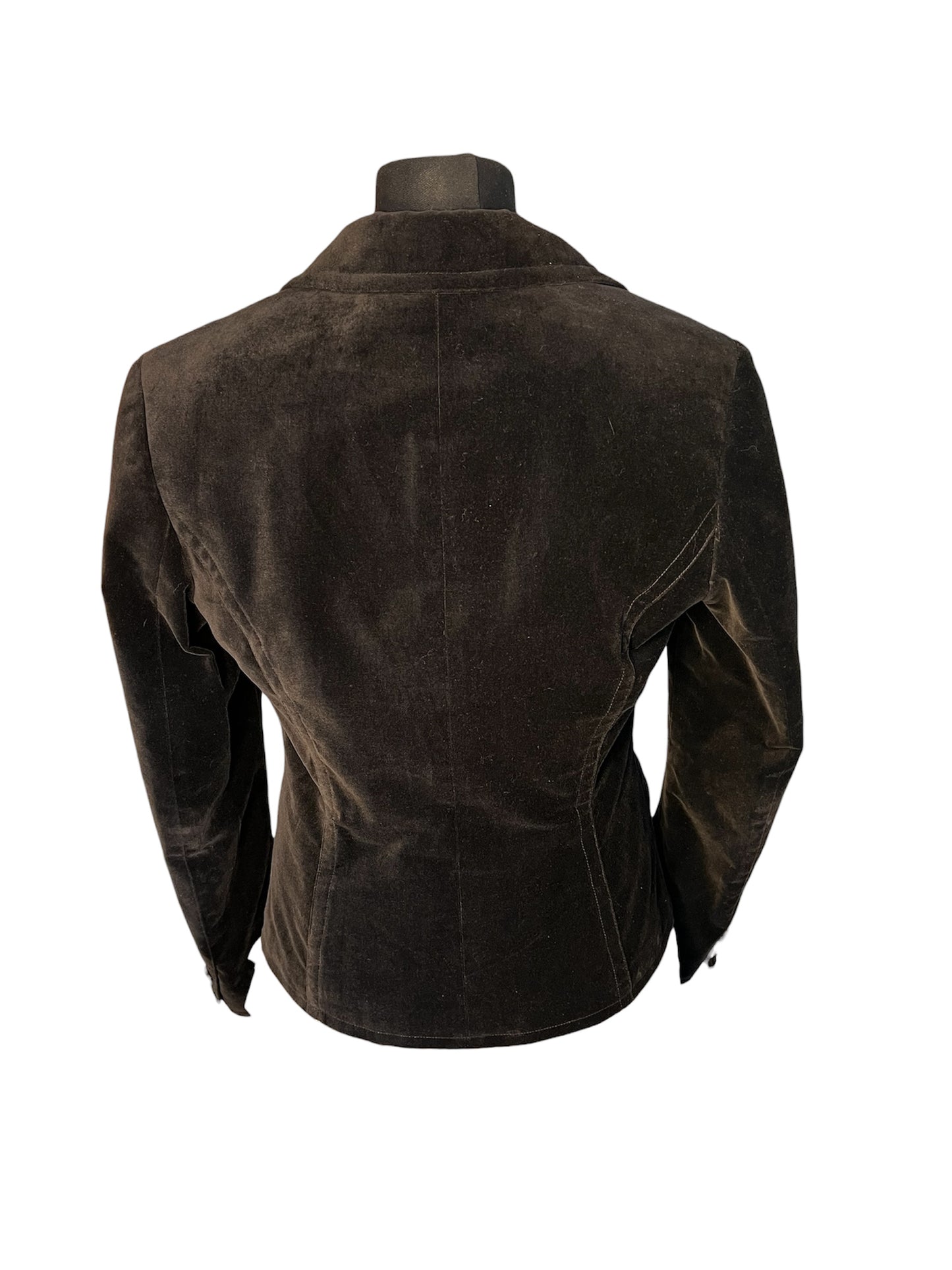 Vintage Samt Blazer Schwarz Gr. 40 Esprit Collection – Velvet Jacket Y2K 90s Chic