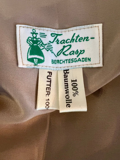Vintage RASP Trachten Rock 42 Karo Grün Faltenrock A-Linie Grunge Academia Deadstock Neu m. Etikett