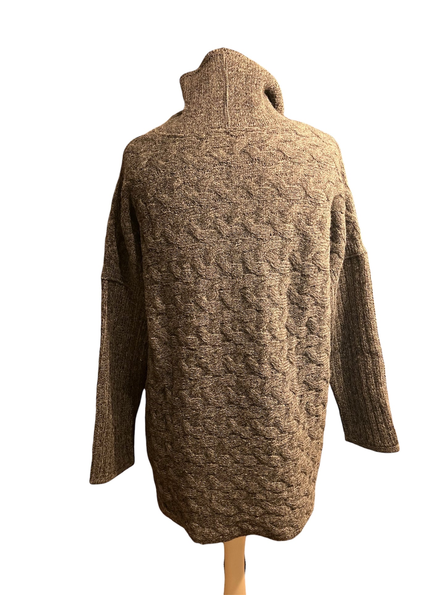 Alpaka Strickpullover grau 38 40 M L Rollkragen | Fabelhaft by Karin Glasmacher | Oversize