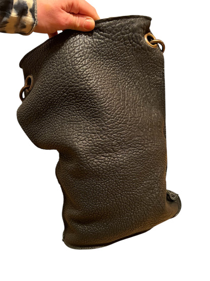 Sort Aarhus Ledertasche Schwarz – 100 % Lammleder, sehr guter Zustand