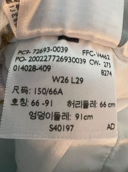 Levi's Ribcage Straight Ankle W26 L29 hellblau weiss Raw Hem 72693 High Waist Gr XS / 34 Levi Levis