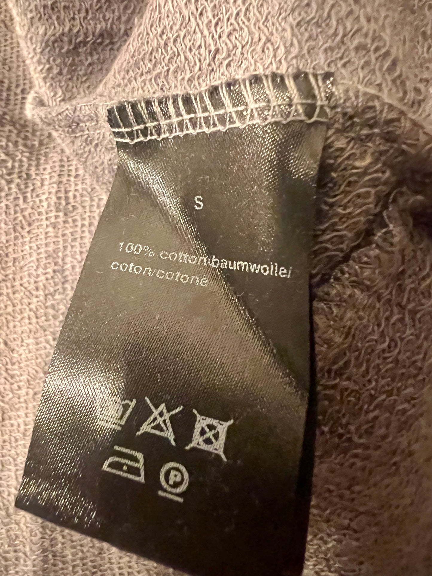 Rundholz Oversize Sweatshirt Grau Gr S – Longline, Used Look, Avantgarde, 100% Baumwolle