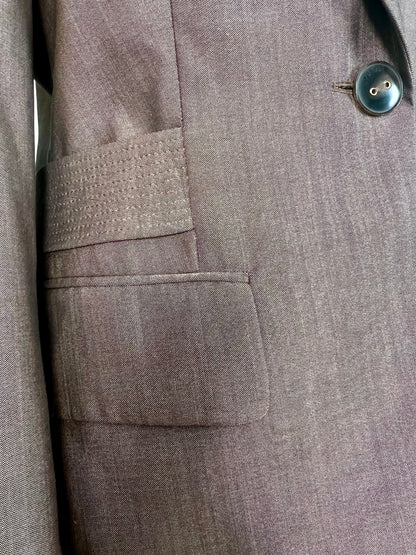 Vintage Escada Blazer – Braun | Schurwolle & Seide | Gr. 40 M (passt 38 / 40)