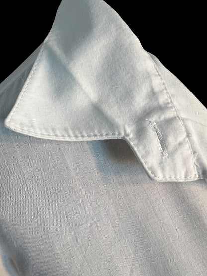 Sara's Choice: Vintage Bluse Landhaus schlicht weiss | Gr. 40 42 L | Dark Alternative