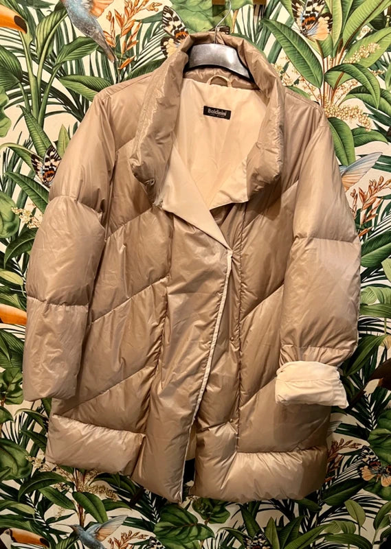 Baldinini Steppjacke Beige Metallic 44 46 Winterjacke XL DaunenJacke