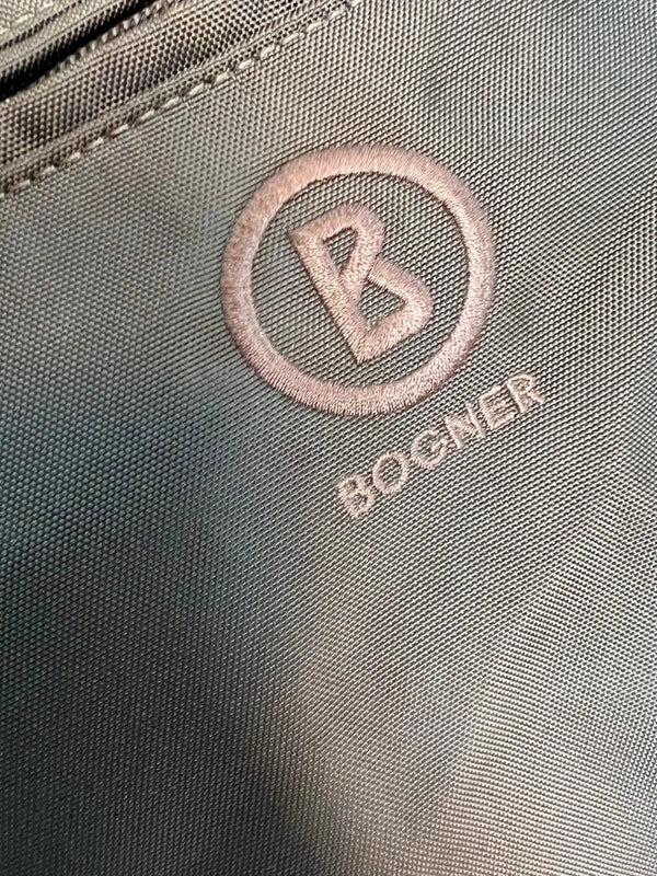 Vintage Bogner Nylon Tasche Braun | Große Schultertasche mit Logo | Top Zustand