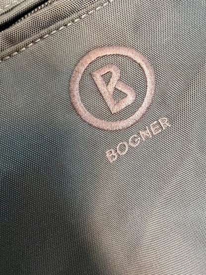 Vintage Bogner Nylon Tasche Braun | Große Schultertasche mit Logo | Top Zustand