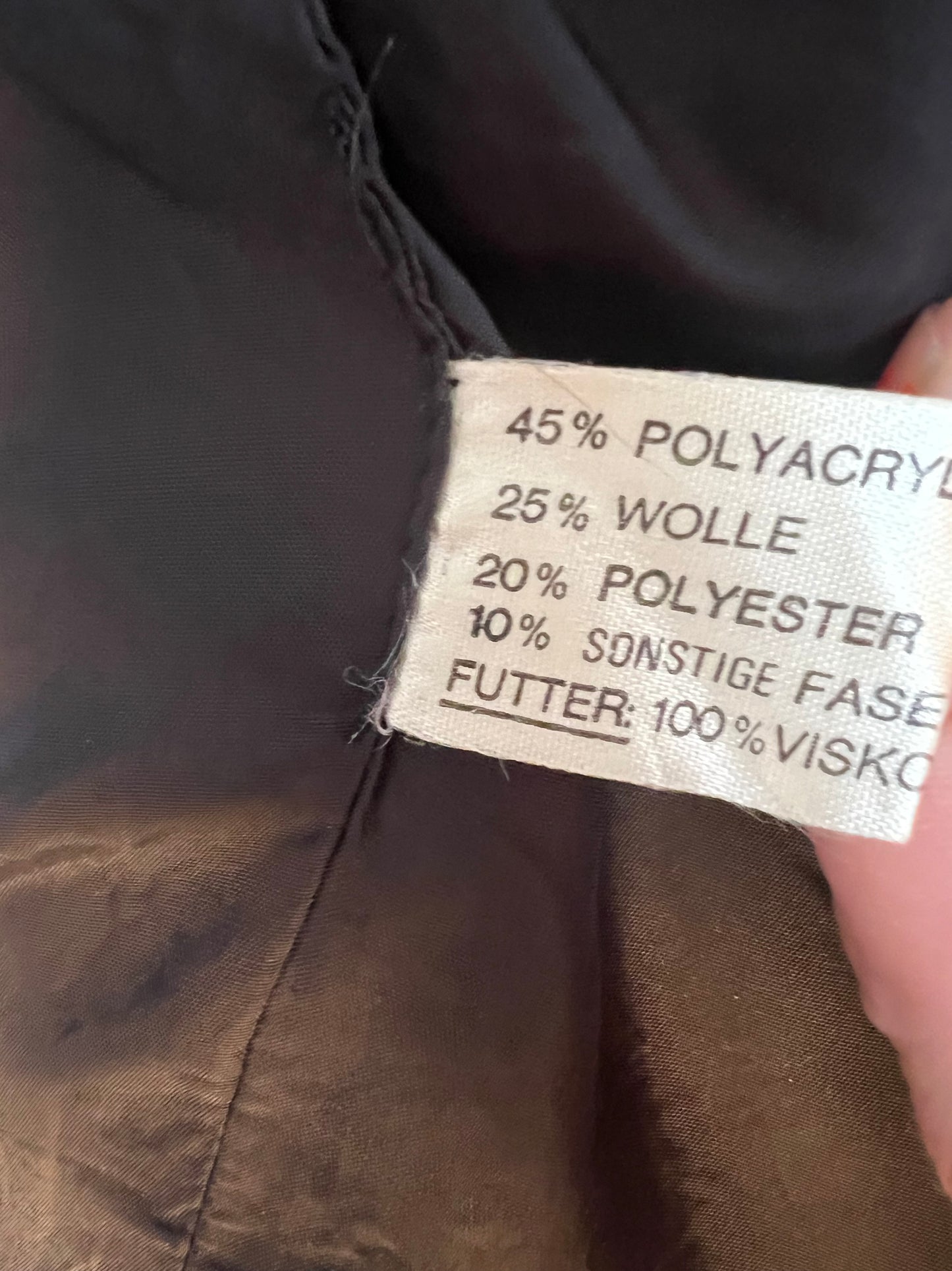 Midway Clothing Co. Vintage Kurzblazer 36 38 S Hahnentritt Schwarz Weiss 80s Oversize Wolle