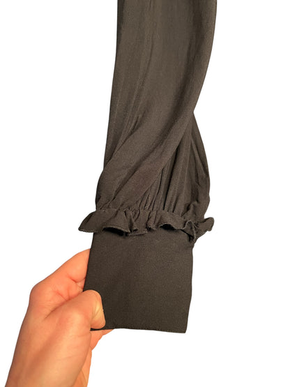 Sara's Choice: Killstar – Blusenkleid Kleid Viskose schwarz| Gr. XL 42 44 | Dark Alternative