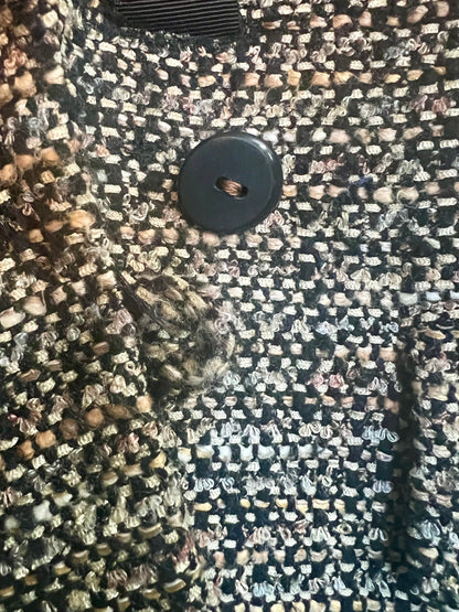 Escada Vintage Blazer 90s | M | Schurwolle | braun schwarz | Quiet Luxury 38 40