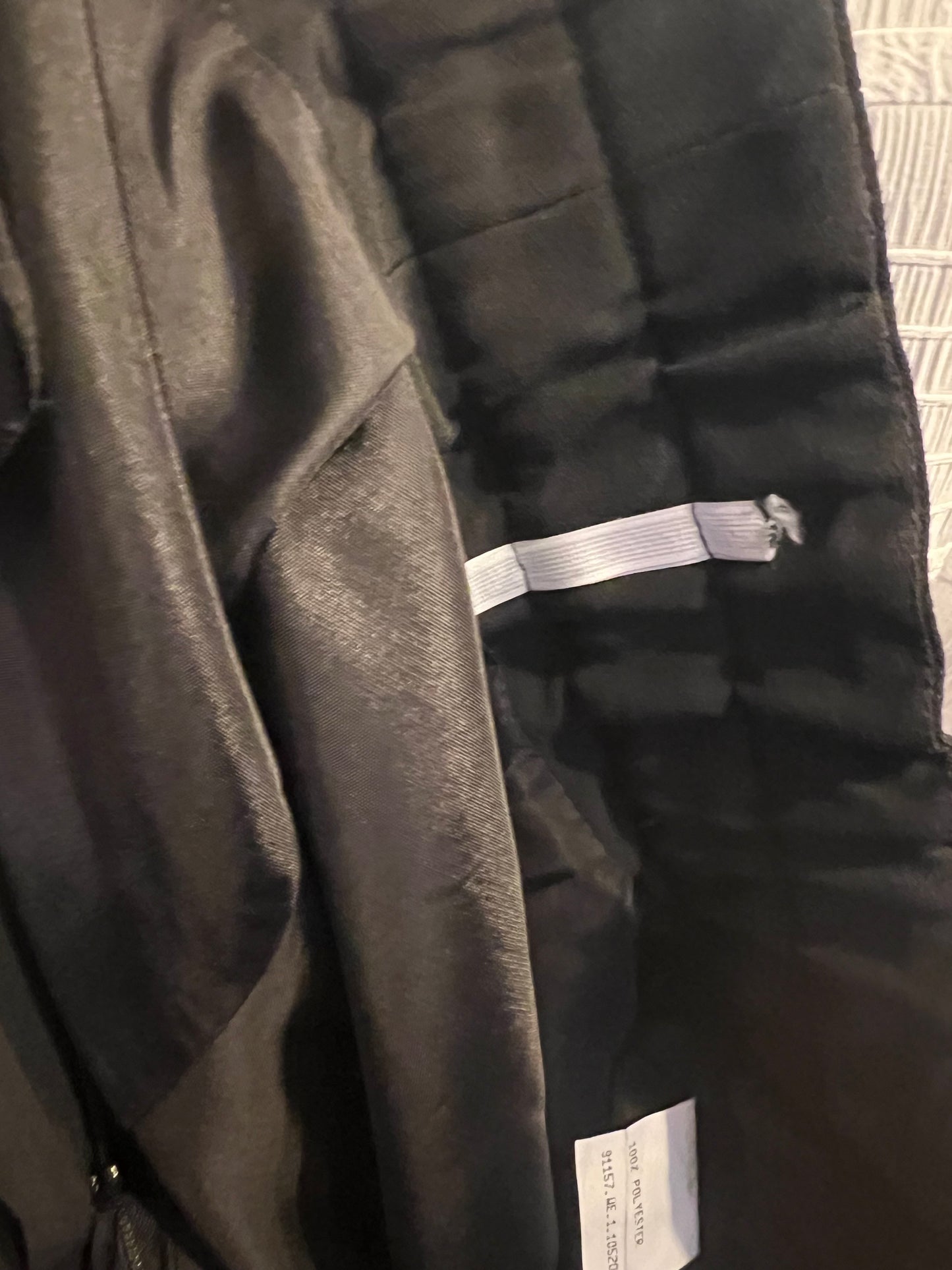 Vintage Rock 80s/90s – Schwarzer Faltenrock mit Stretch – Größe 38 40 M Rock lang schwarz