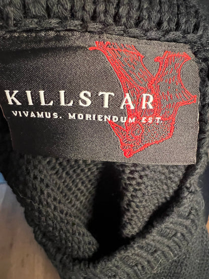 Sara's Choice: Killstar - Distressed Pullover schwarz Gr 40 42 L – Dark Alternative