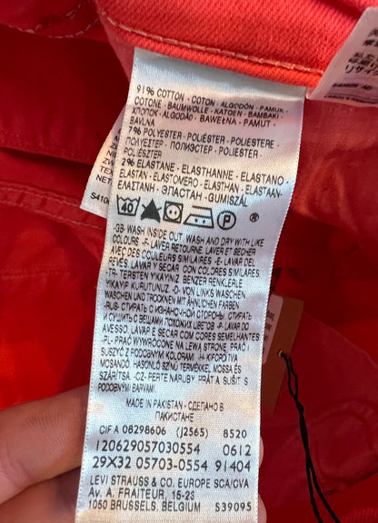 Levi’s Demi Curve Modern Rise Skinny Jeans Rot W29 – Neuwertig M 38 y2k