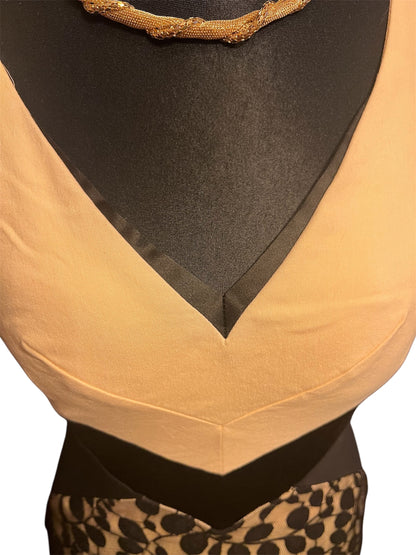 Hybrid Spitzenkleid Beige Schwarz Colourblocking Gr. 38 40 M Etuikleid Cocktailkleid Polen Gr 12