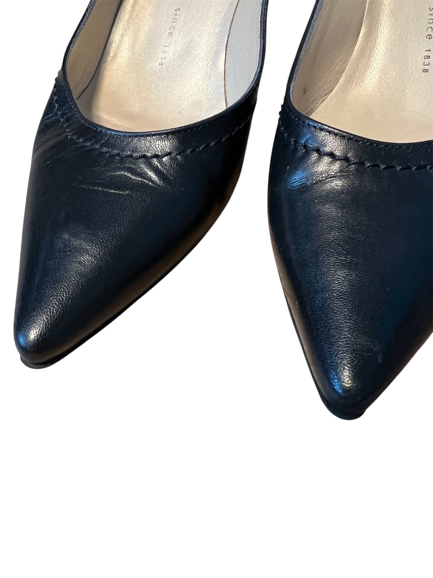 Peter Kaiser Debby Vintage Pumps schwarz Leder spitz EU 37 Gr. 4 Made in Germany Business Classic 90s