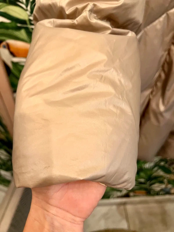 Baldinini Steppjacke Beige Metallic 44 46 Winterjacke XL DaunenJacke