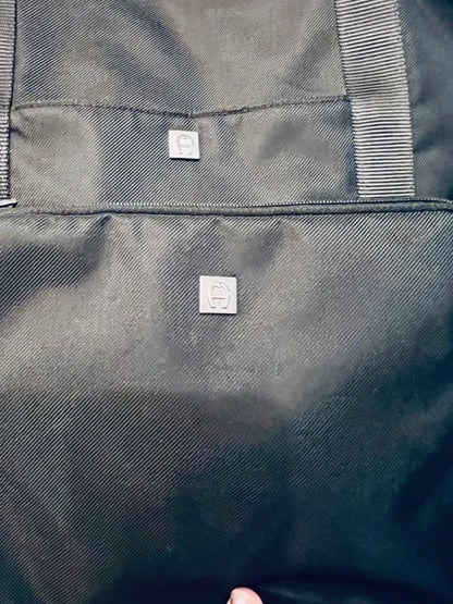 Aigner Shopper aus Nylon / Rucksackstoff Schwarz – Hochwertig + Mini - Tasche , wie neu