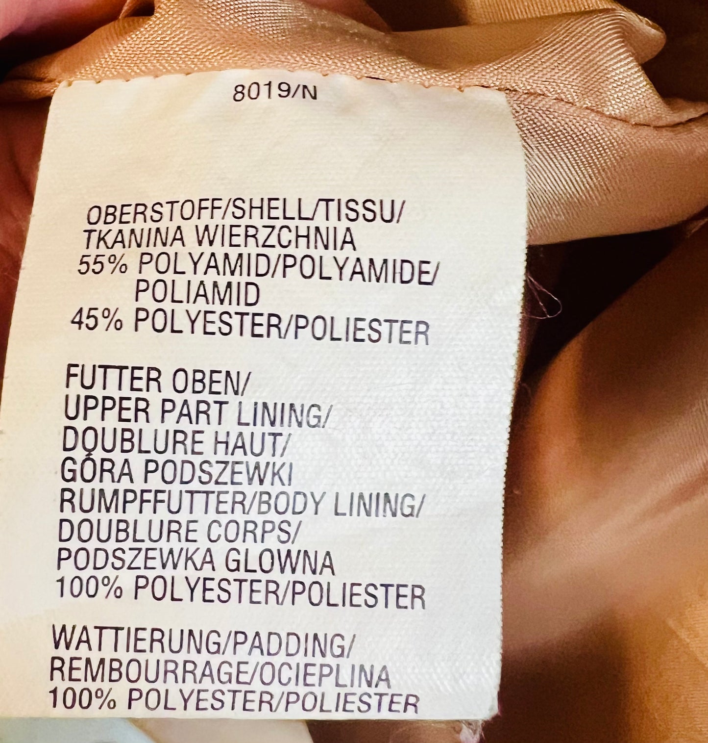 Vintage Winterjacke Damen Gr 44 , THEA 42 Plus, Kupfer/Gold, Kapuze, Y2K/90s