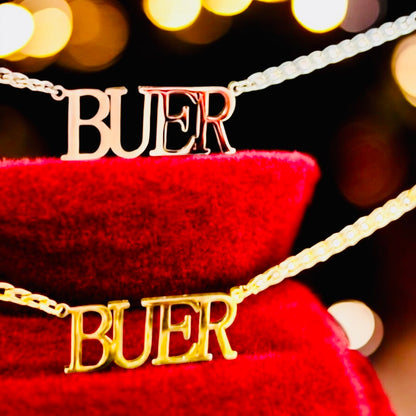 Edelstahl Statement Kette Buer + Gelsenkirchen - handmade by Lunenoir