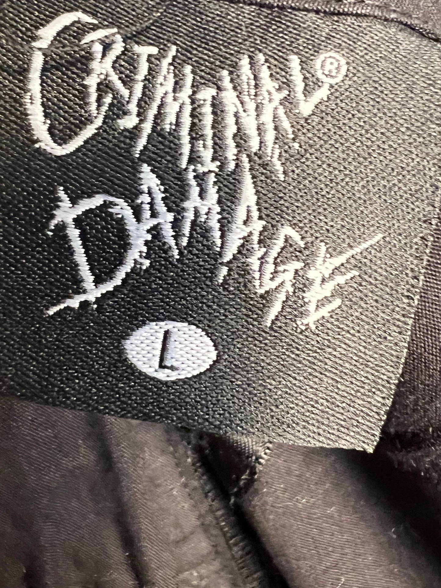 Sara's Choice: Criminal Damage – Korsage Top Knöpfe Schnürung | Gr. L 40 42  | Dark Alternative