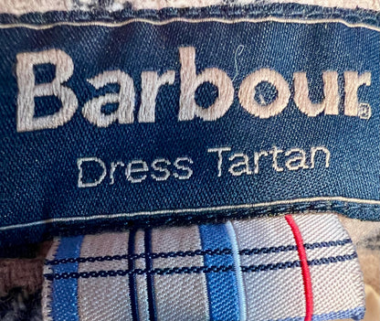 Vintage Rock Barbour Gr. 36 S Nebit Pencil Skirt Dress Tartan kariert 100 % Wolle Blau Grau Rot