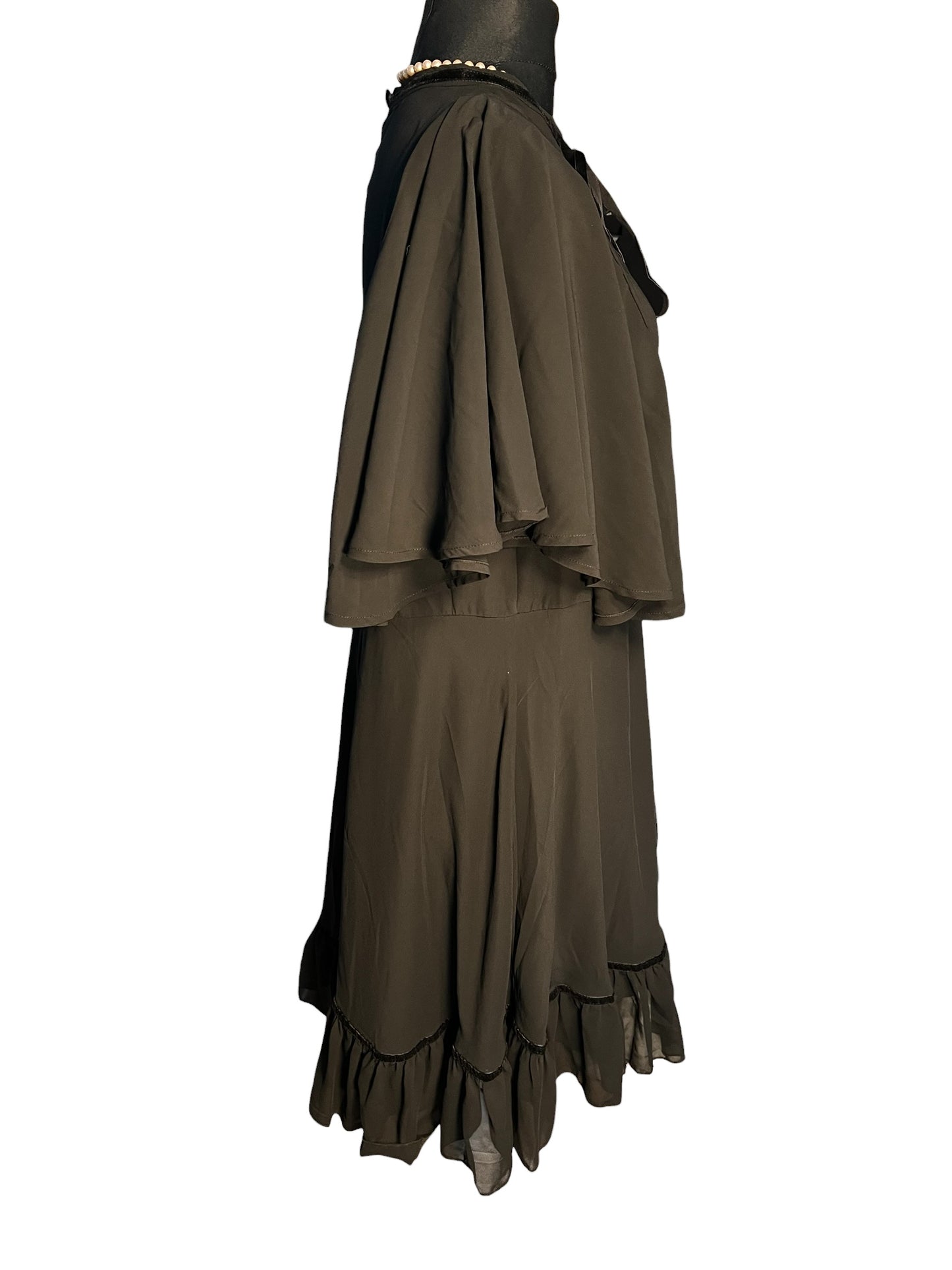 Sara's Choice: Hell Bunny – Kleid teiltransparent schwarz| Gr. 2XL 44 46 | Dark Alternative