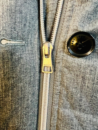 GANT Daunenjacke Herren L • Graumeliert • Steppjacke 90% Daunen • Hochwertig & neuwertig