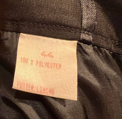 Vintage Hermann Lange Collection Rock | Schwarz, Lang, Glitzersaum | Made in West Germany | M 38 40