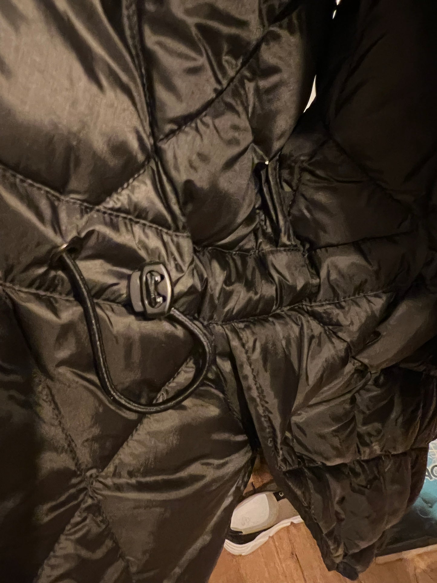 Blonde No 8 CARLY Steppweste S 36 Grün Oliv Oversize mit Kapuze – Neuwertig