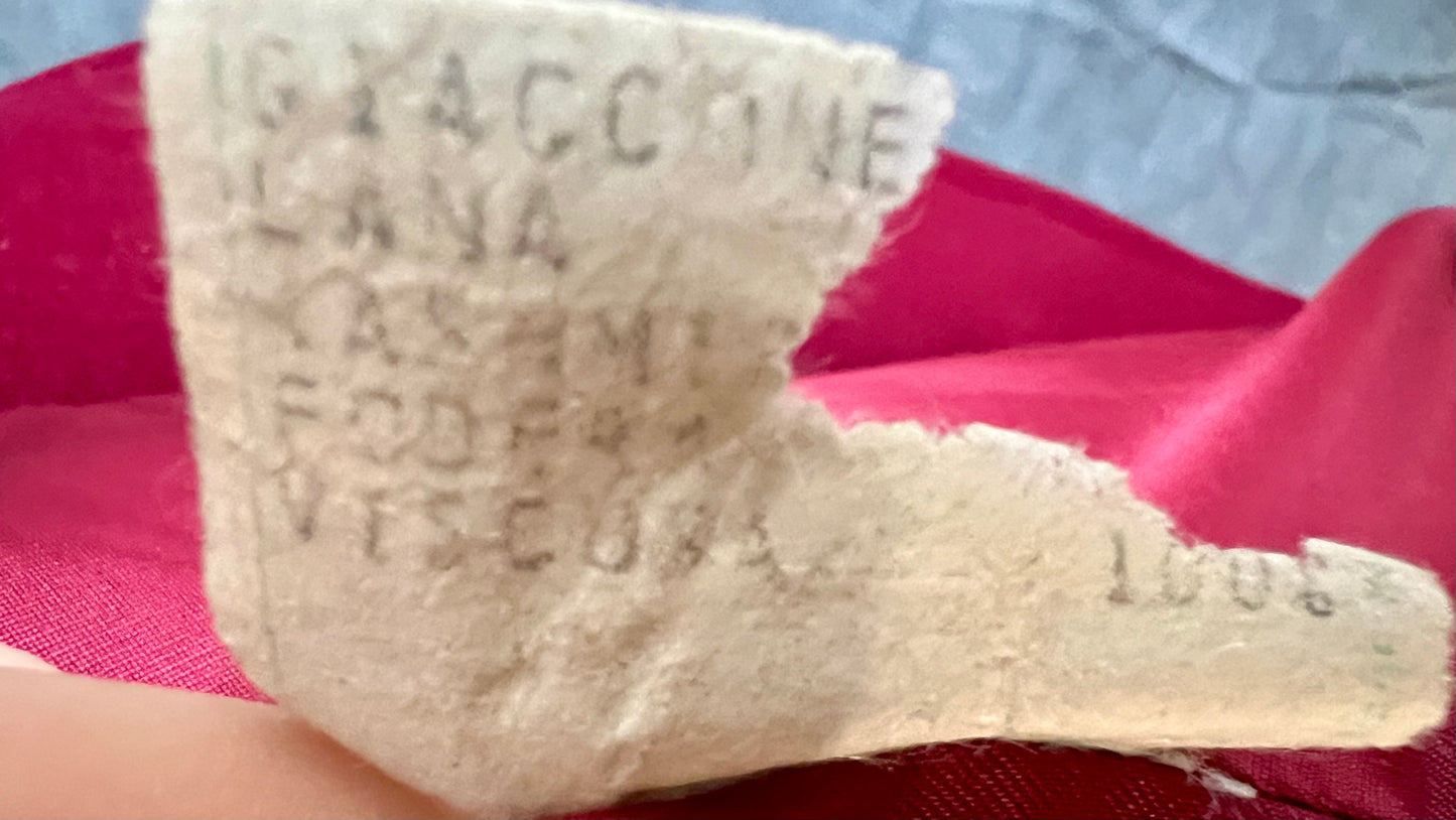 Vintage Arezia Mantel Wolle Kaschmir Weinrot Gr 44 XL Luxus Italien