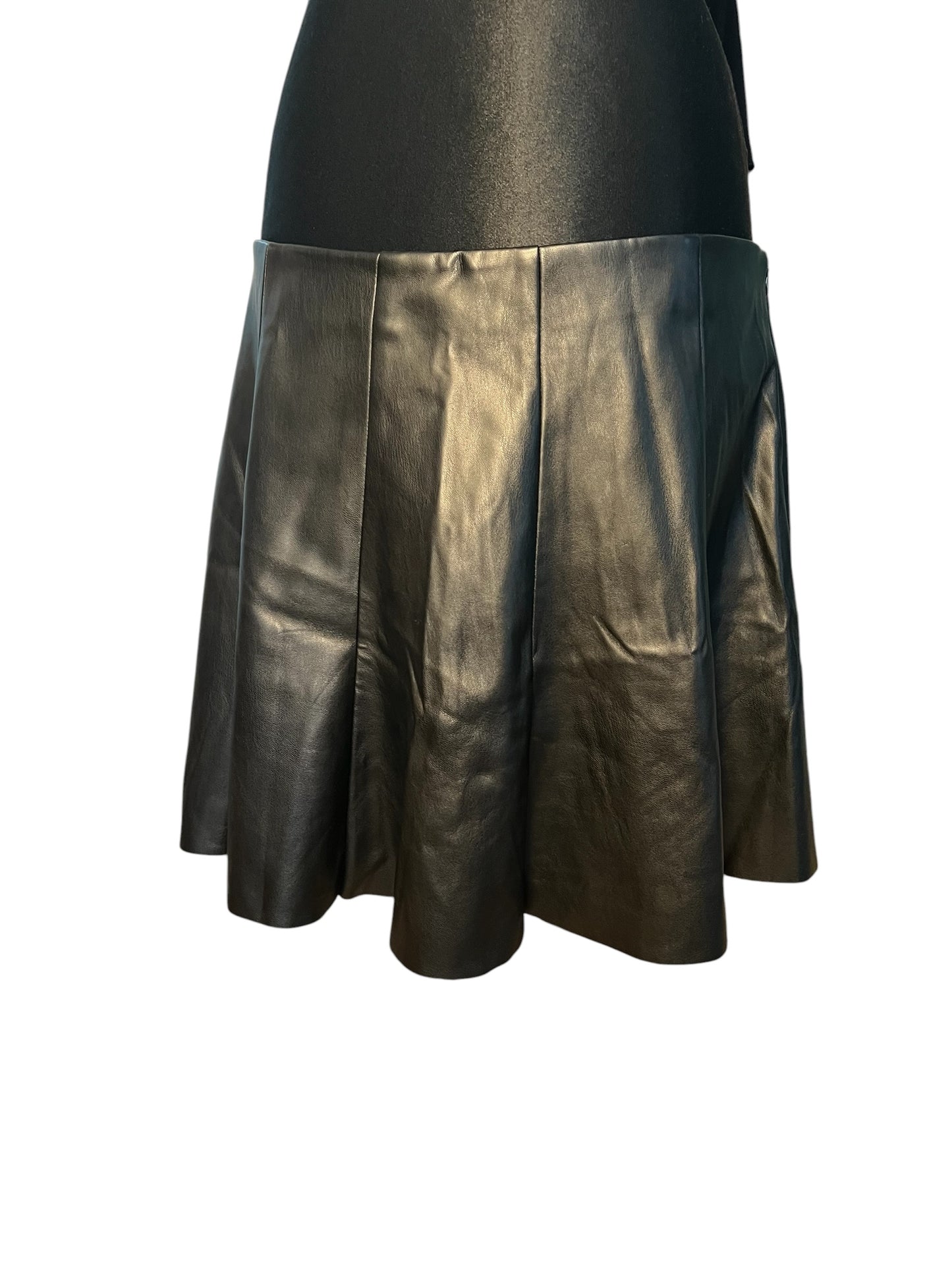 Sara's Choice: Only Rock Falten Kunstleder schwarz| Gr. XXL 44 46| Dark Alternative