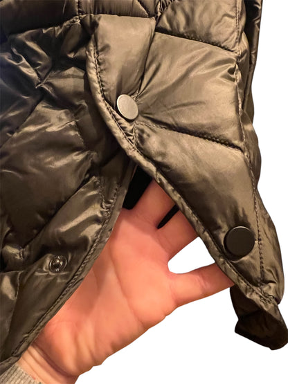 Blonde No 8 CARLY Steppweste S 36 Grün Oliv Oversize mit Kapuze – Neuwertig