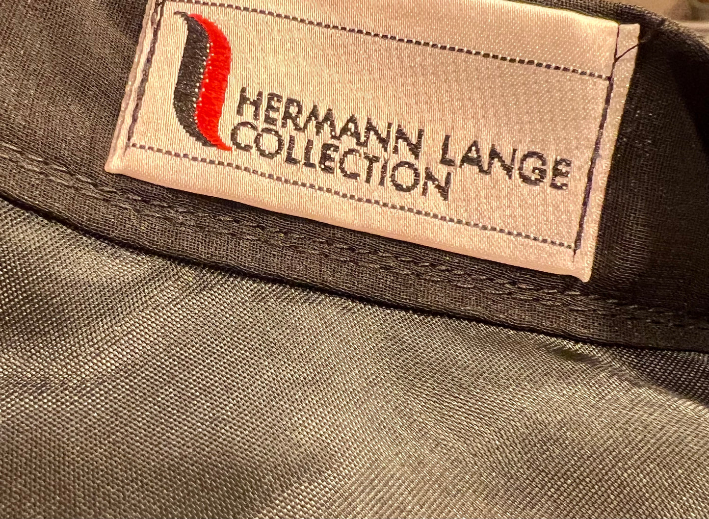 Vintage Hermann Lange Collection Rock | Schwarz, Lang, Glitzersaum | Made in West Germany | M 38 40