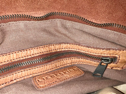 Große Liebeskind Berlin Tasche Braun Leder Wildleder Mix Boho