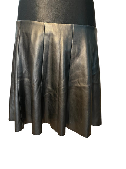 Sara's Choice: Only Rock Falten Kunstleder schwarz| Gr. XXL 44 46| Dark Alternative