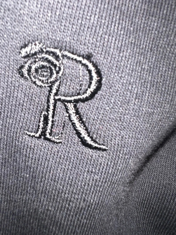 Rose Hoodie „Karl Who?“ Schwarzer Glitzer Sweatpullover Karl Motiv, M Oversized Fit