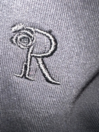 Rose Hoodie „Karl Who?“ Schwarzer Glitzer Sweatpullover Karl Motiv, M Oversized Fit