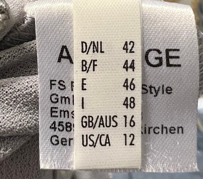 Vintage APANAGE Top Gr 42 silbergrau – Spitze & Chiffon – elegant Y2K