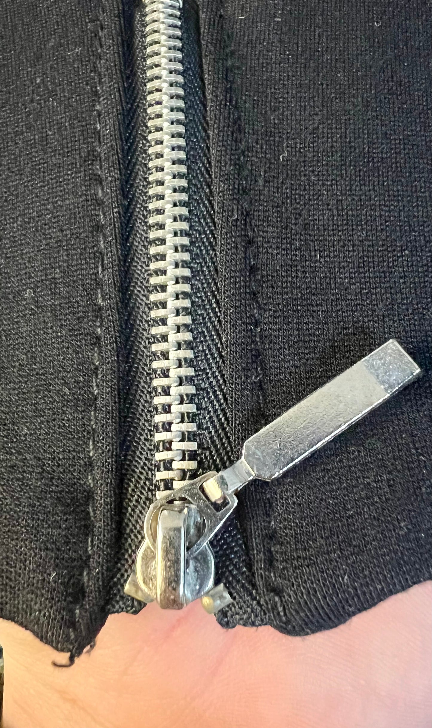 Edgy Bikerjacke / Blazer Gr. 36 - 38 | Schwarz | Silber‑Nieten & Reißverschlüsse | Rockig