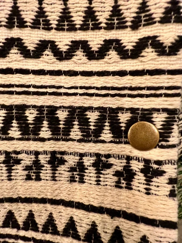 Liebeskind Berlin Blouson Jacke 38 M Natur Weiß Schwarz NEU Etikett Bomberjacke boho ethno